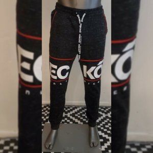 ECKO UNLTD BOLD MOVES FLEECE JOGGER MEN'S WITH POCKETS SIZE 3XL BLACK BLOCK LOGO